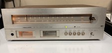 Realistic TM-1001 Solid State Silver & Wood Grain AM/FM Powers On Vintage AS-IS picture