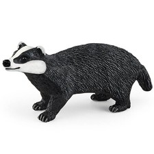 NEW Schleich 14842 Badger Animal replica Figurine wild life RETIRED toy toys picture