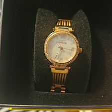 Invicta Women's Quartz Analog Gold Tone Metal Bracelet Watch Has Adjustable Link picture