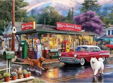500 Pieces Puzzle for Adults, Puzzles for Adults 500 Pieces, Vintage Gas Stat... picture