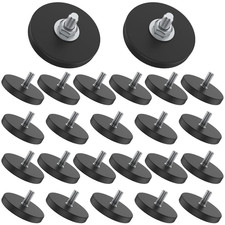 24 Pack Rubber Coated M6 Rock Light Magnets 1.69 Inch Mounting Magnetic Stud New picture