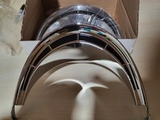 1955 1956 Ford Passenger Car Headlamp Door Trim Rings, New Show Quality. picture