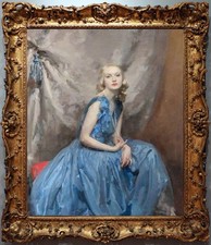 Hand Painted Classical Oil Painting Lady Portrait Art Canvas Vintage Style picture