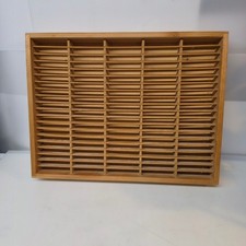 Vintage Napa Valley 100 Cassette Wooden Wall Mount Storage Rack picture