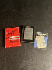 VTG 60s Zippo Shell + Original Box & Paperwork Red *Mismatching Lighter Insert picture