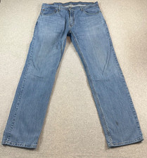Levi's 559 Mens 36x34 Relaxed Straight Denim Jeans Medium Wash Stretch Workwear picture
