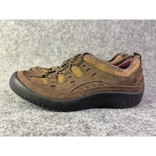 Privo by Clarks Walking Shoes Womens 7M Brown Leather Bungee Slip On 76463 picture