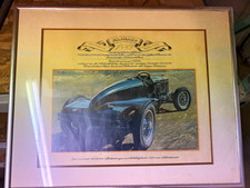 Framed Vintage Race Car Art Prints Lot of 3: Panhard 1898, Daimler-Benz picture