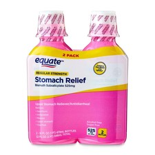 Equate Upset Stomach Relief Bismuth Liquid, Regular Strength, 16 fl oz, 2 Pack picture