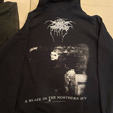 Vintage 1999 Darkthrone A Blaze In The Northern Sky hoodie size XL picture