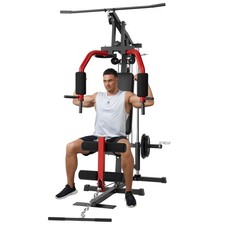5 in 1 Home Gym Station Lat Pulldown Chest Press Workout Machine 300LBS picture