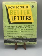 Vintage 1946 First Publication  How To Write Better Letters By Marcel M. Swartz picture