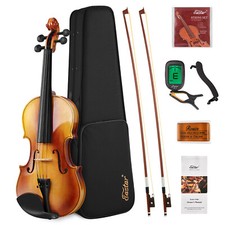 🎻 Eastar EVA-330 Acoustic Violin 4/4 Full Size Solidwood Fiddle With Case Bows picture