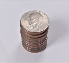 (20) 1776-1976-P BU T2 Clad Bicentennial Eisenhower Ike Dollar Roll Lot picture