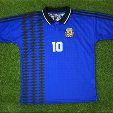 Argentina, Men's Retro Soccer Jersey, 1994,(Visita)  (Tallaje Grande) picture