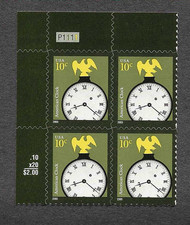 2003 US 3757 PLATE NUMBER BLOCK OF 4 AMERICAN DESIGNS MNH picture