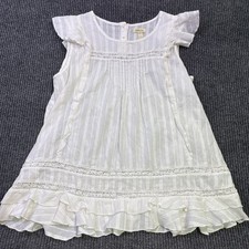 Matilda Jane Start Fresh White Sleeveless Beach Dress Rainbow Embroidery picture