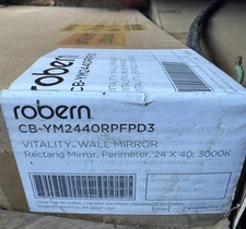 Robern -YM2440RPFPD3 -40 Inch X24 Inch -Rectangular Lighted Mirror with Defogger picture