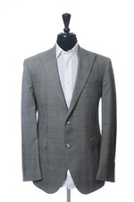 Coppley Grey Prince of Wales Check Alden Ace Suit 27085 picture