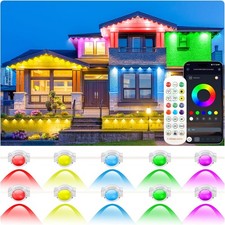 200Ft Permanent Outdoor Lights for House, App & Remote Control, RGB Smart Eaves picture