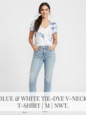  Universal Thread Short Sleeve Blue Tie Dye Top picture
