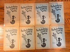 FREE SHIP LOT OF EIGHT Jan-Aug 1938 Australasian Chess Review Magazine Purdy picture