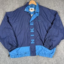 ⚡ Vintage 1997 Nike Windbreaker Jacket Mens XXL 90s Embroidered Blue Colorblock picture