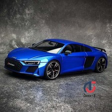 1/18  R8 Coupe 2021 open close diecast car model Metallic Blue picture