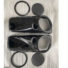 Vivid Black 8'' Saddlebag Speaker Lids For Harley Street/Road Glide 2014 up picture