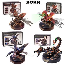 ROKR 4 Kit Beetle Model DIY 3D Puzzle Steampunk Mechanical Adult Boys Xmas Gift picture