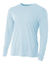 A4 Men's Cooling Performance T Shirt Long Sleeve Wicks Moisture T-Shirt - N3165 picture