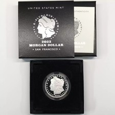 2023-S Proof Morgan Silver Dollar w US Mint OGP Box & COA - San Francisco Mint picture