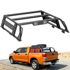 Rear Truck Bed Racks Cargo Carrier, With 2 LED Lights, For Toyota Tundra 2007-13 picture