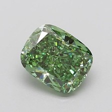 CERTIFIED 2.00 Ct Natural Green Diamond Cushion Cut LOOSE VVS1/ 8.0 mm picture