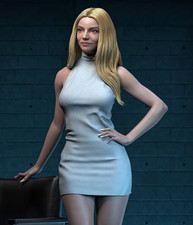 Painted Anya Taylor-Joy in Basic Instinct Statue 1/4 Figure picture