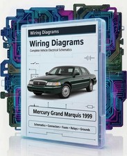 1999 Mercury Grand Marquis Complete Color Electrical Wiring Diagrams PDF on USB picture