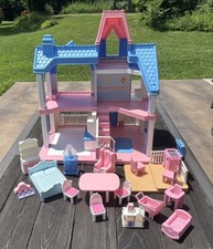 Vintage 1991 Playskool Grand Victorian Dollhouse w/ Accessories Working Grill picture