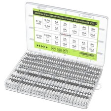 360Pcs Glass Fuse Assortment Kit - 24 Values Automotive Fuses 250V 0.5A-25A 5x20 picture