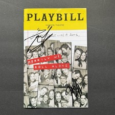 Daniel Radcliffe & Jonathan Groff Signed Merrily We Roll Along Playbill picture
