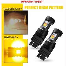 2-20x 3157 3156 LED Turn Signal Lights No Hyper Flash WHITE AMBER Dual Color picture