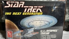 AMT Ertl Star Trek Next Generation USS Enterprise Model Kit 6619 Vintage 1988 picture