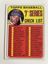 1969 Topps Baseball #582 7th Series Unmarked Checklist (589-664) Tony Oliva  HN picture