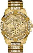 Guess Men's Frontier Quartz Gold Dial Watch - W0799G2 NEW picture