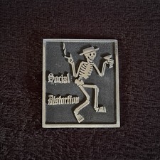 Vintage Social Distortion Belt Buckle, Y2K VTG, Rare HTF Punk Band Merch picture