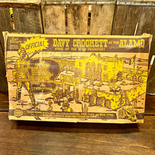 Louis Marx & Co. Davy Crockett at the Alamo Wood Building Set w/ Box picture