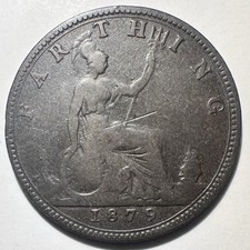 1879 UK Great Britain 1 Farthing, Victoria F picture