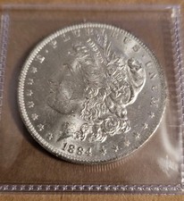 1884 O Morgan Silver Dollar New Orleans Minted 90% Silver Fine-Very Fine picture