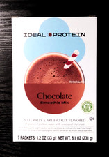 Ideal Protein Chocolate Smoothie Mix 1 Box (7 Servings) BB 12/27  picture