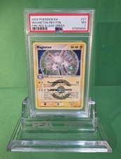 2004 POKEMON EX MAGNETON REVERSE FOIL FIRE RED & LEAF GREEN  27/112 PSA 7 picture