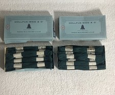 VINTAGE DMC DOLLFUS-MIEG & Cie #2924 Blue Gray Embroidery Thread #4-20 skeins picture